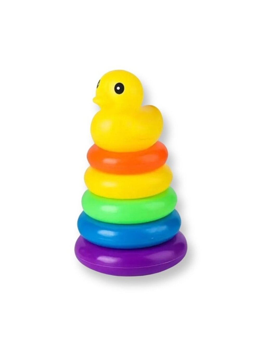 Stacking Rings (5) Toy Educational Colorful Development Yellow Duck